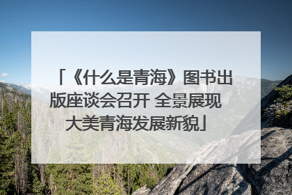 《什么是青海》图书出版座谈会召开 全景展现大美青海发展新貌