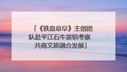 《铁血幕阜》主创团队赴平江石牛寨镇考察 共商文旅融合发展