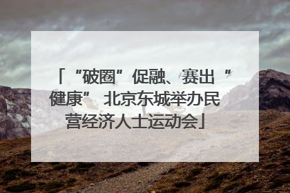 “破圈”促融、赛出“健康” 北京东城举办民营经济人士运动会
