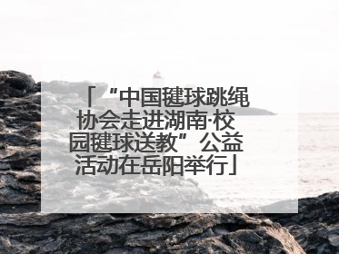“中国毽球跳绳协会走进湖南·校园毽球送教”公益活动在岳阳举行