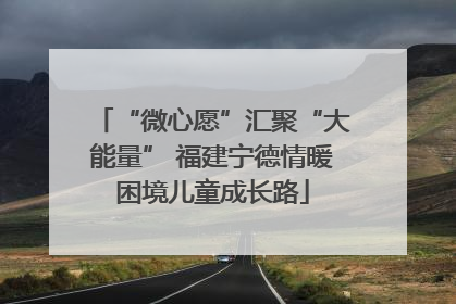 “微心愿”汇聚“大能量” 福建宁德情暖困境儿童成长路