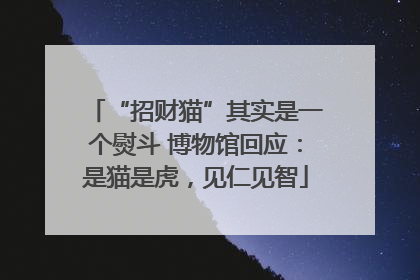 “招财猫”其实是一个熨斗 博物馆回应：是猫是虎，见仁见智