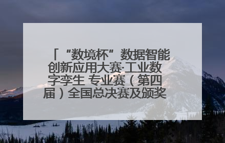 “数境杯”数据智能创新应用大赛·工业数字孪生 专业赛（第四届）全国总决赛及颁奖典礼成功举办