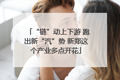 “链”动上下游 跑出新“汽”势 新郑这个产业多点开花