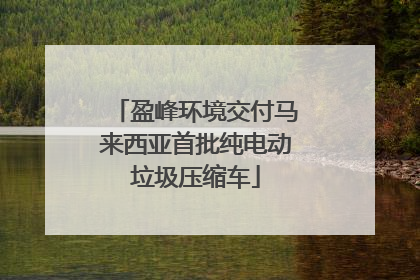 盈峰环境交付马来西亚首批纯电动垃圾压缩车