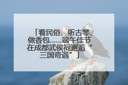 看民俗、听古琴、做香包……端午佳节在成都武侯祠邂逅“三国奇遇”