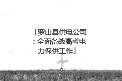 罗山县供电公司：全面备战高考电力保供工作