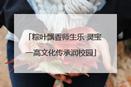 粽叶飘香师生乐 灵宝一高文化传承润校园