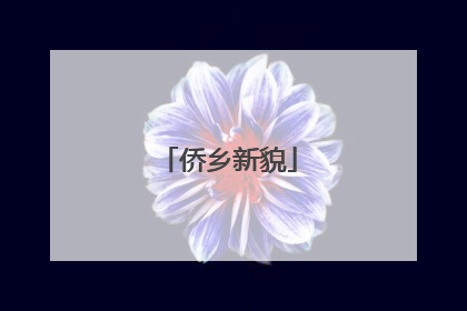 侨乡新貌