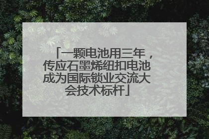 一颗电池用三年，传应石墨烯纽扣电池成为国际锁业交流大会技术标杆