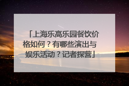 上海乐高乐园餐饮价格如何？有哪些演出与娱乐活动？记者探营