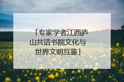 专家学者江西庐山共话书院文化与世界文明互鉴