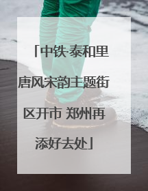 中铁·泰和里唐风宋韵主题街区开市 郑州再添好去处