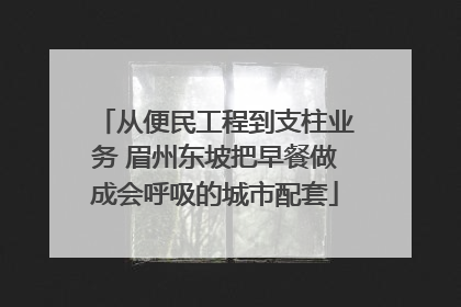 从便民工程到支柱业务 眉州东坡把早餐做成会呼吸的城市配套
