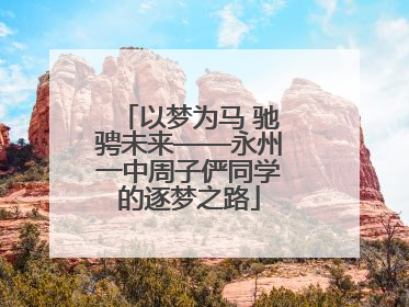 以梦为马 驰骋未来——永州一中周子俨同学的逐梦之路