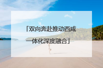 双向奔赴推动西咸一体化深度融合