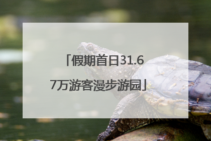 假期首日31.67万游客漫步游园