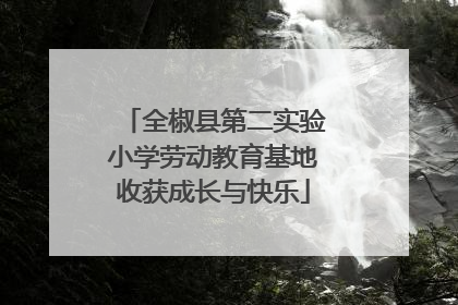 全椒县第二实验小学劳动教育基地收获成长与快乐