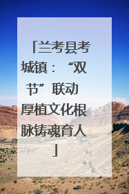 兰考县考城镇：“双节”联动 厚植文化根脉铸魂育人