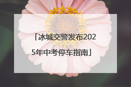 冰城交警发布2025年中考停车指南