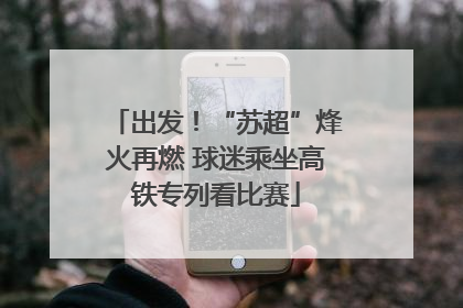 出发！“苏超”烽火再燃 球迷乘坐高铁专列看比赛