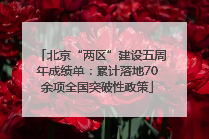 北京“两区”建设五周年成绩单：累计落地70余项全国突破性政策
