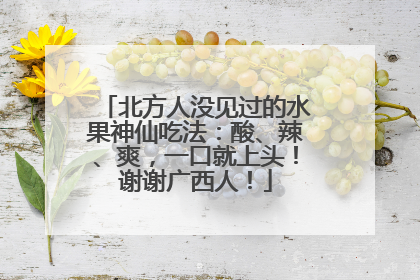 北方人没见过的水果神仙吃法：酸、辣、爽，一口就上头！谢谢广西人！