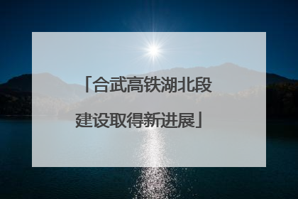 合武高铁湖北段建设取得新进展