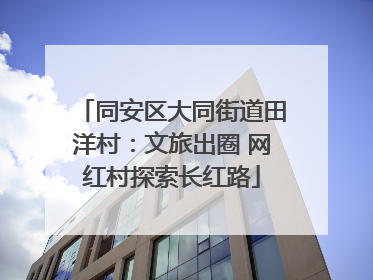同安区大同街道田洋村：文旅出圈 网红村探索长红路