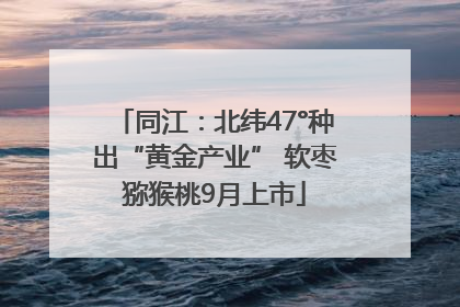 同江：北纬47°种出“黄金产业” 软枣猕猴桃9月上市