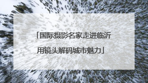 国际摄影名家走进临沂 用镜头解码城市魅力