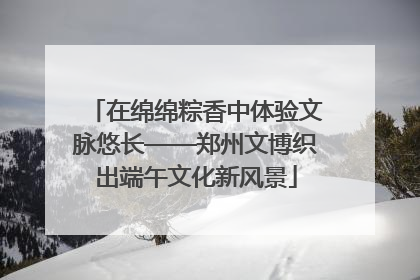 在绵绵粽香中体验文脉悠长——郑州文博织出端午文化新风景