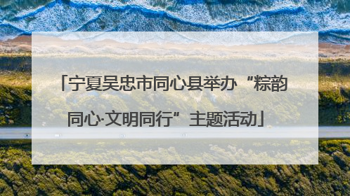 宁夏吴忠市同心县举办“粽韵同心·文明同行”主题活动