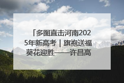 多图直击河南2025年新高考｜旗袍送福 葵花迎胜——许昌高考首日拉开帷幕