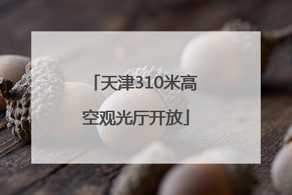 天津310米高空观光厅开放