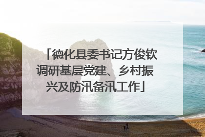 德化县委书记方俊钦调研基层党建、乡村振兴及防汛备汛工作