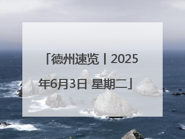 德州速览丨2025年6月3日 星期二