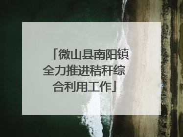 微山县南阳镇全力推进秸秆综合利用工作