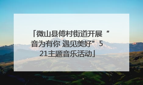 微山县傅村街道开展“音为有你 遇见美好”521主题音乐活动