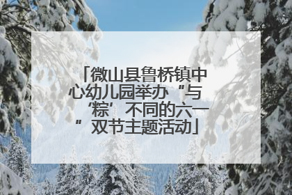 微山县鲁桥镇中心幼儿园举办“与‘粽’不同的六一”双节主题活动