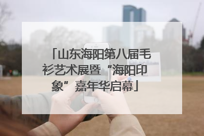 山东海阳第八届毛衫艺术展暨“海阳印象”嘉年华启幕