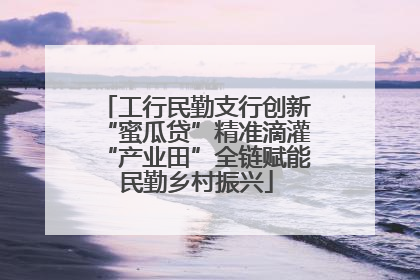 工行民勤支行创新“蜜瓜贷”精准滴灌“产业田”全链赋能民勤乡村振兴