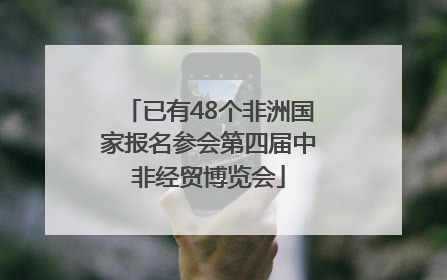 已有48个非洲国家报名参会第四届中非经贸博览会
