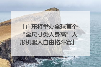 广东将举办全球首个“全尺寸类人身高”人形机器人自由格斗赛