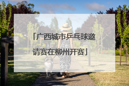 广西城市乒乓球邀请赛在柳州开赛