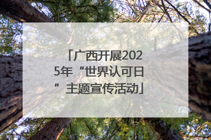 广西开展2025年“世界认可日”主题宣传活动