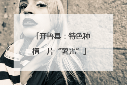 开鲁县：特色种植一片“薯光”