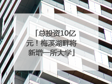总投资10亿元！梅溪湖畔将新增一所大学