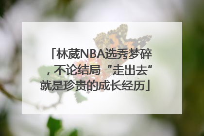 林葳NBA选秀梦碎，不论结局“走出去”就是珍贵的成长经历