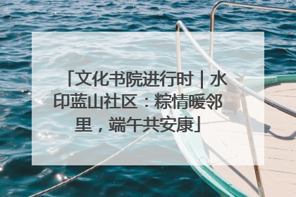 文化书院进行时｜水印蓝山社区：粽情暖邻里，端午共安康